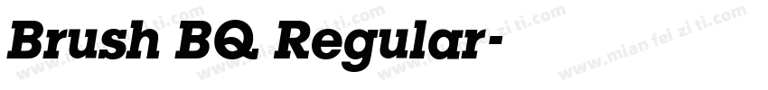 Brush BQ Regular字体转换